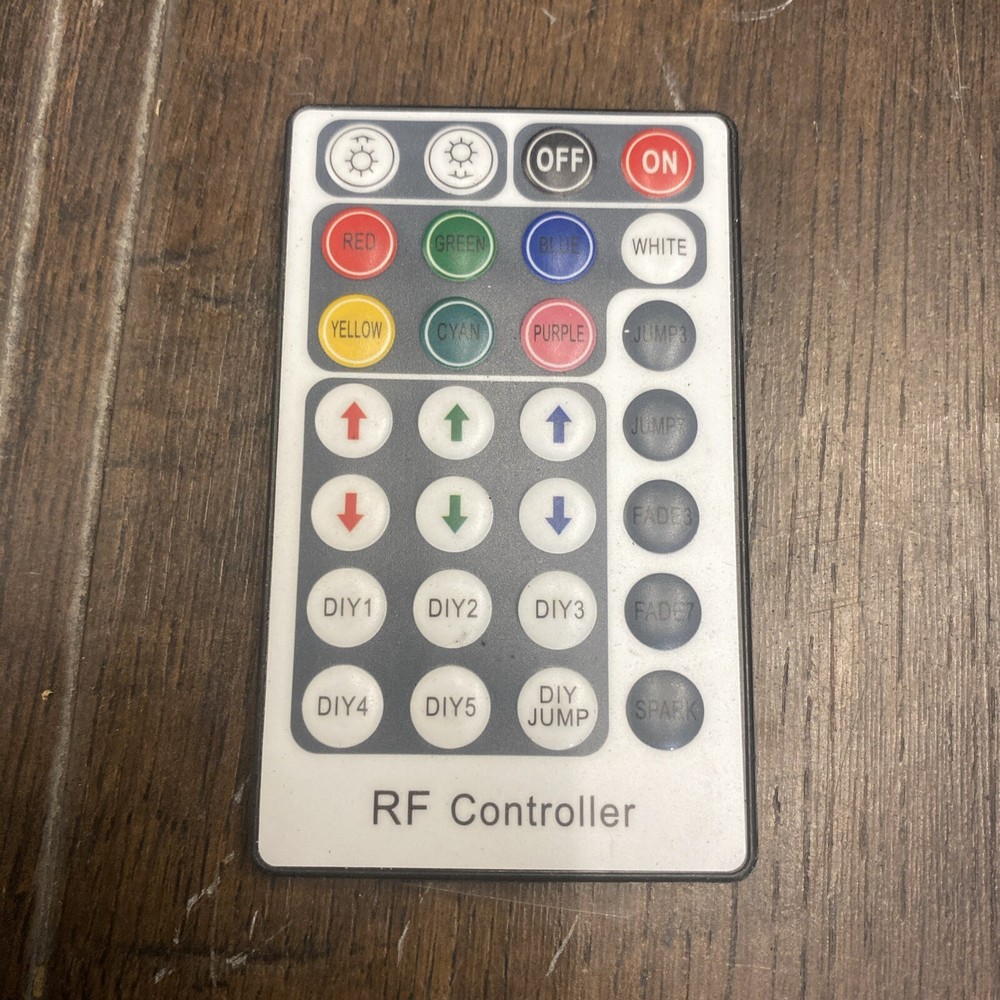 6-Pack Replacement 28-Key 7-Color RF RGB Remote Controls for Controller Brain Unit Multimedia Accessories
