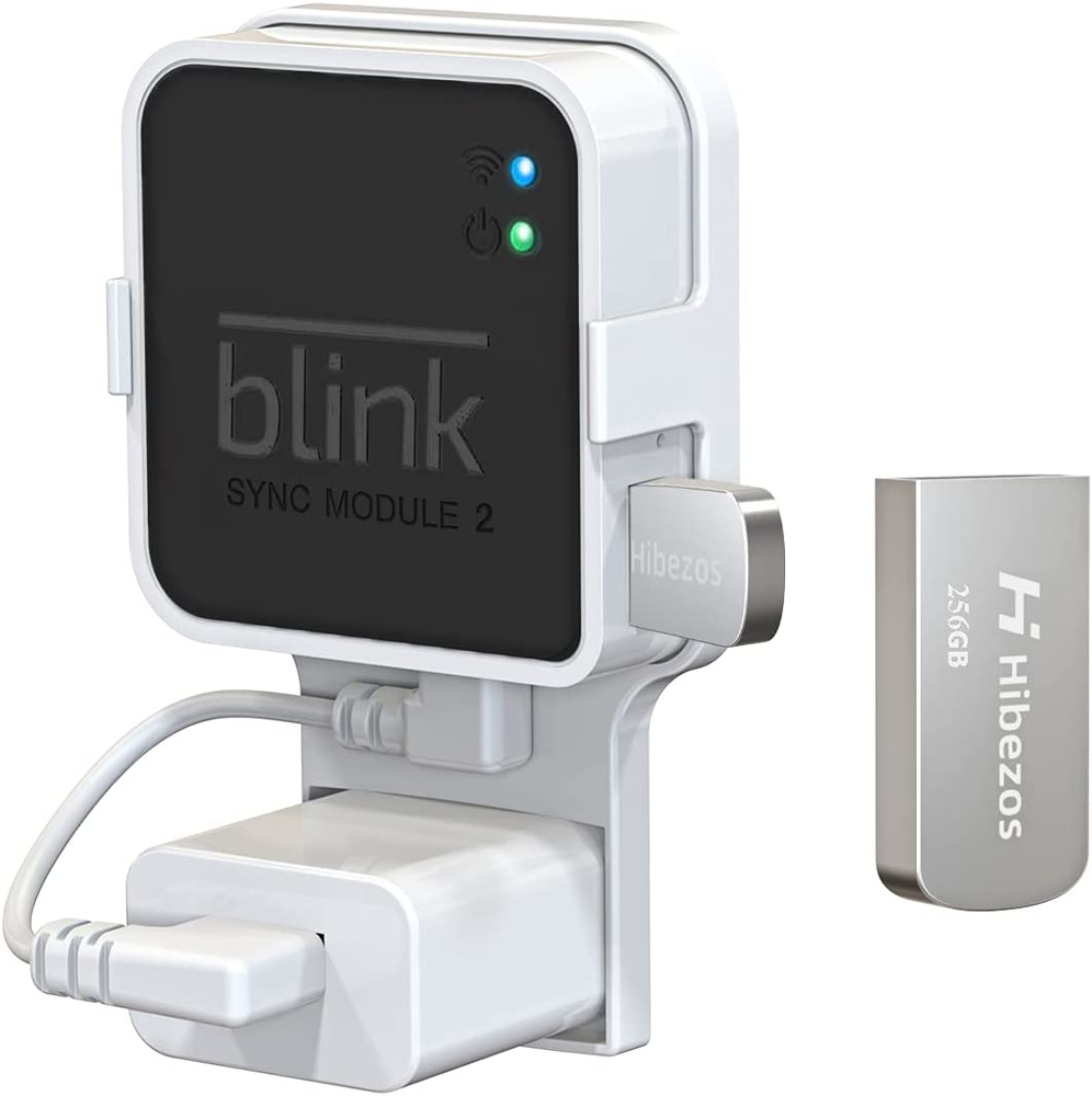 256GB USB Flash Drive with Outlet Mount for Blink Sync Module 2 - Space-Saving Storage
