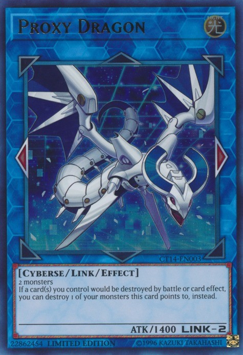 Proxy Dragon CT14-EN003 Ultra Rare Limited Edition Moderately Played