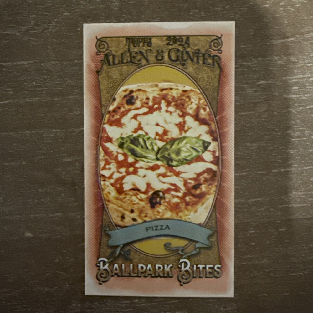 2024 Topps Allen Ginter Mini BB-23 Pizza Ballpark Bites Baseball Insert Card