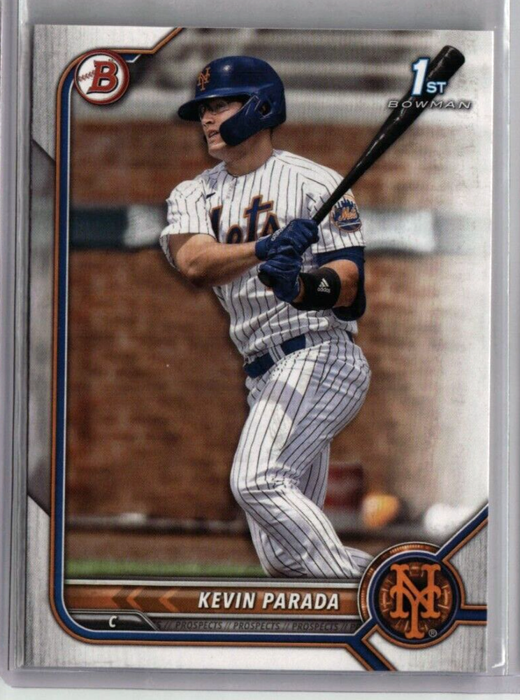 KEVIN PARADA ROOKIE 1ST BOWMAN BASEBALL CARD RC #BD-47 2022 MLB NEW YORK METS