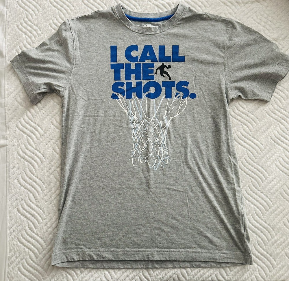 AND1 And One Playground Basketball Shirt Mens S / Ch I Call The Shots Gray