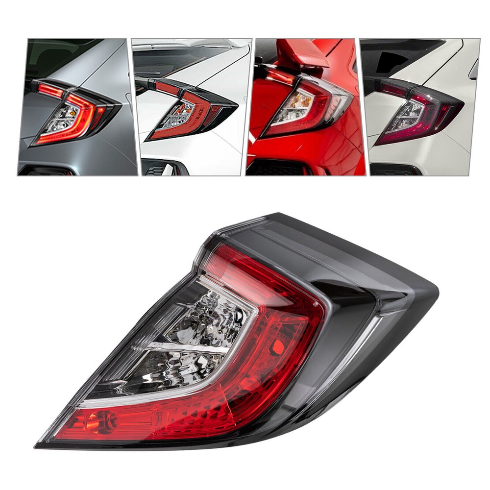 Right Tail Light Outer Passenger Side For 2017-2021 Honda Civic Hatchback RH US