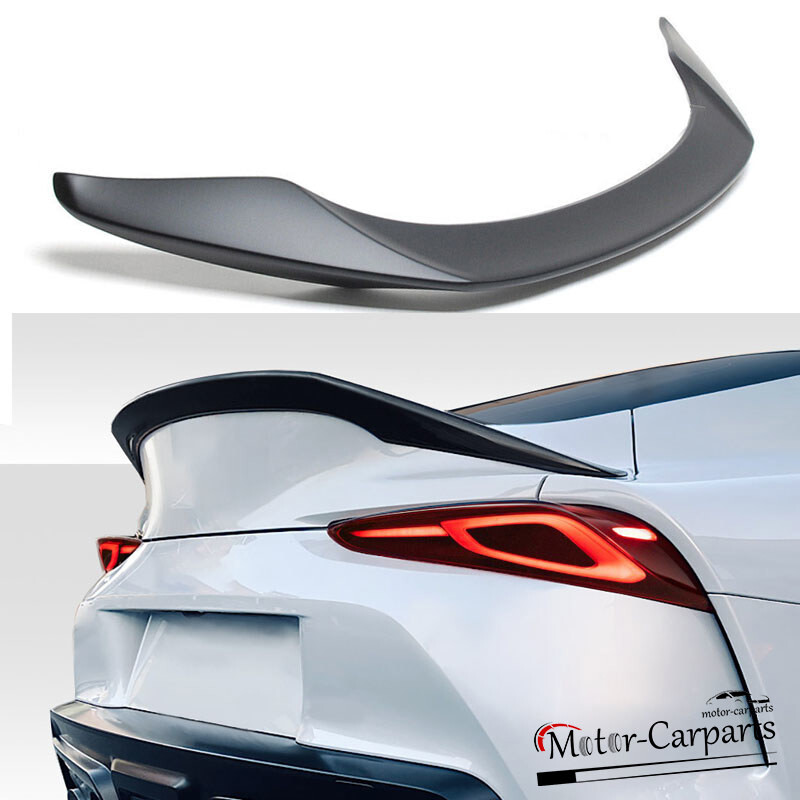 Fits 20-24 Toyota GR Supra A90 Trunk Spoiler V Style Matte Black Rear Boot Wing