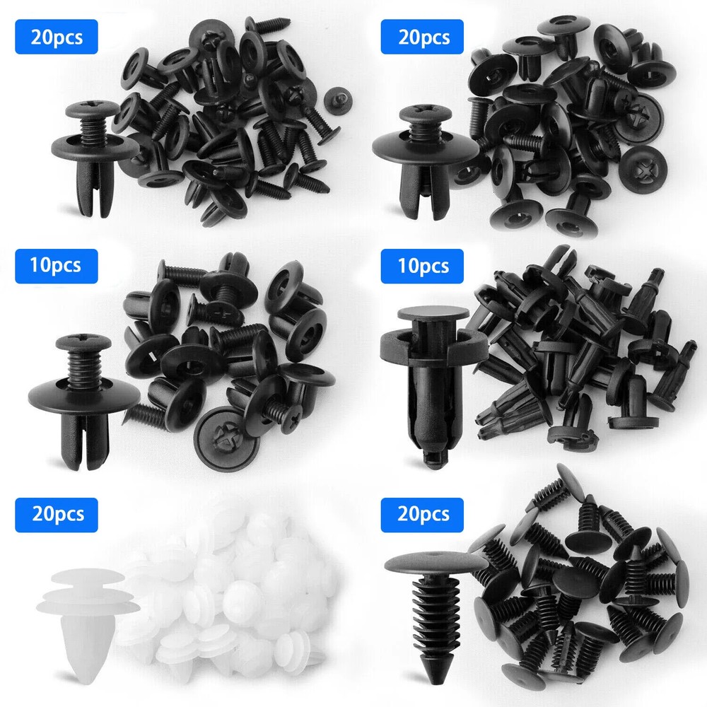 Accessories Clip Trim Car Push Pin Rivet Bumper Door Panel Retainer Fastener Kit