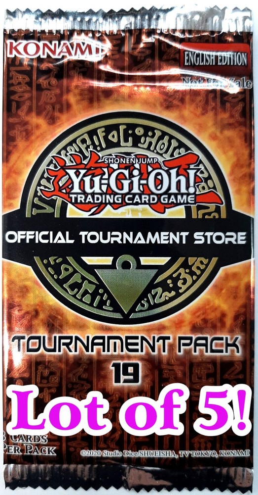YuGiOh OTS Tournament Pack 19 Lot of 5 Factory Sealed TP19 Konami