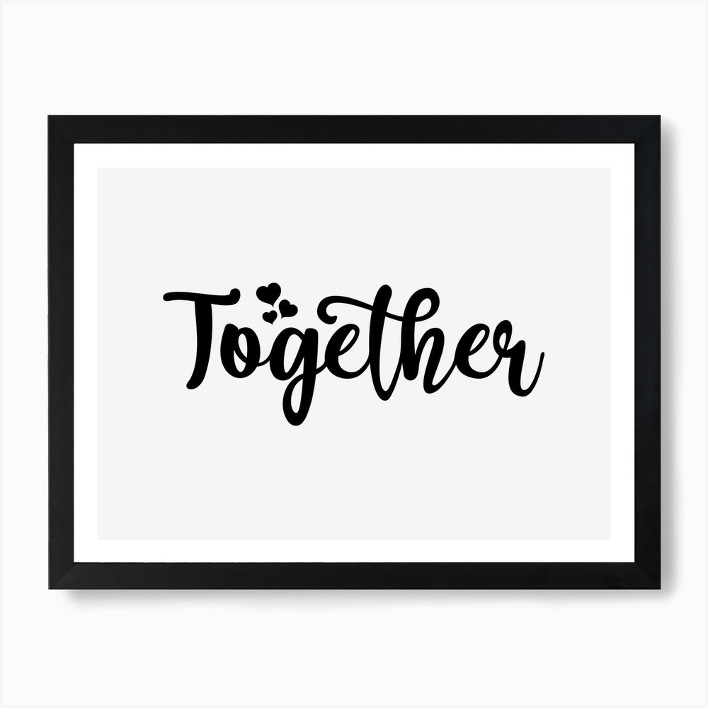 Together Art Print Framed Wall Art Poster Canvas Print Picture