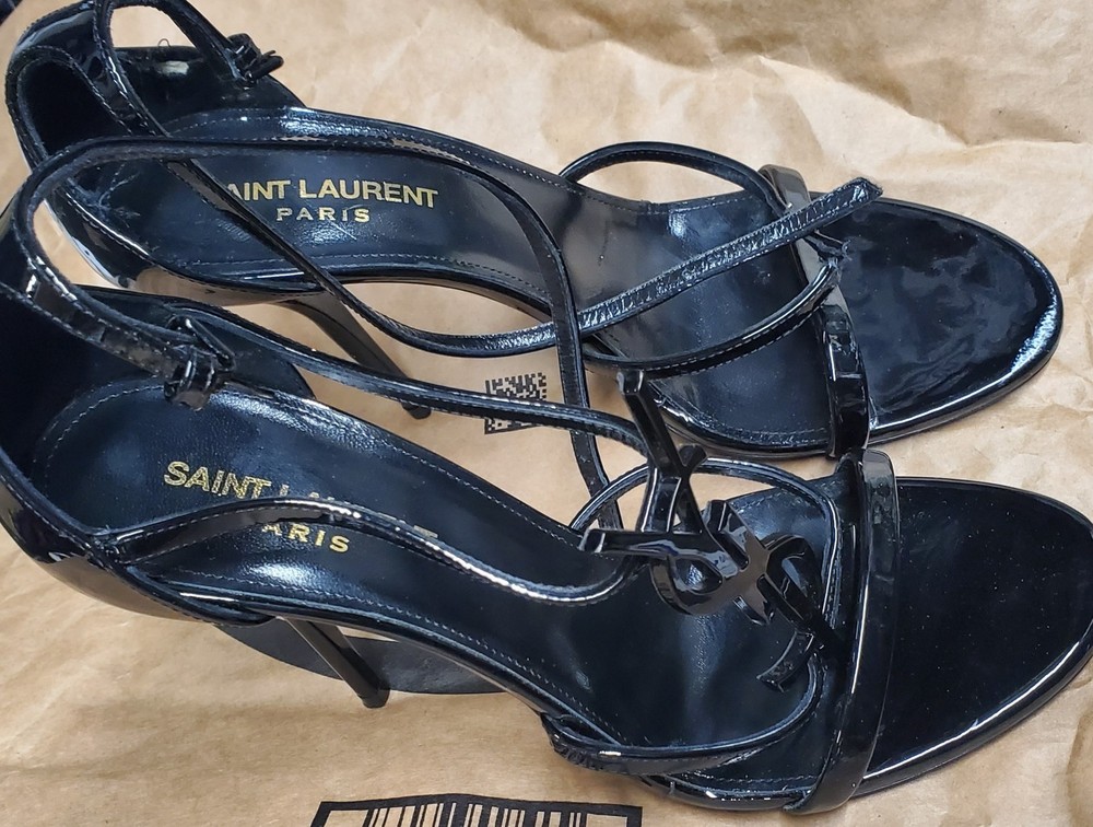 Saint Laurent Paris Elegant Lace Heels for Women