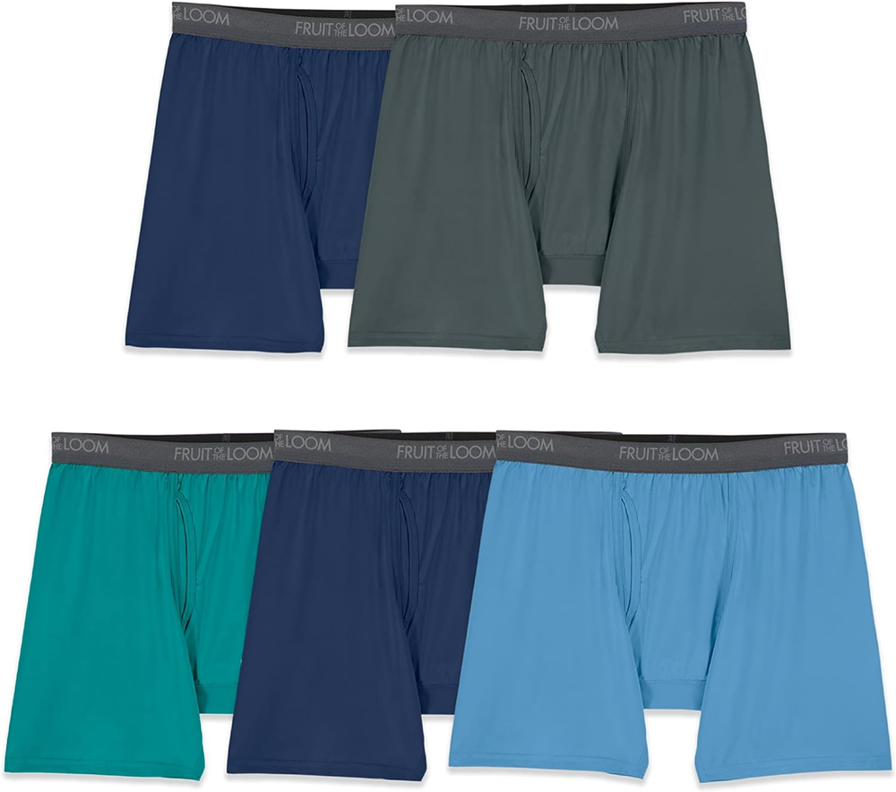 Men'S 360 Stretch Boxer Briefs (Quick Dry & Moisture Wicking)