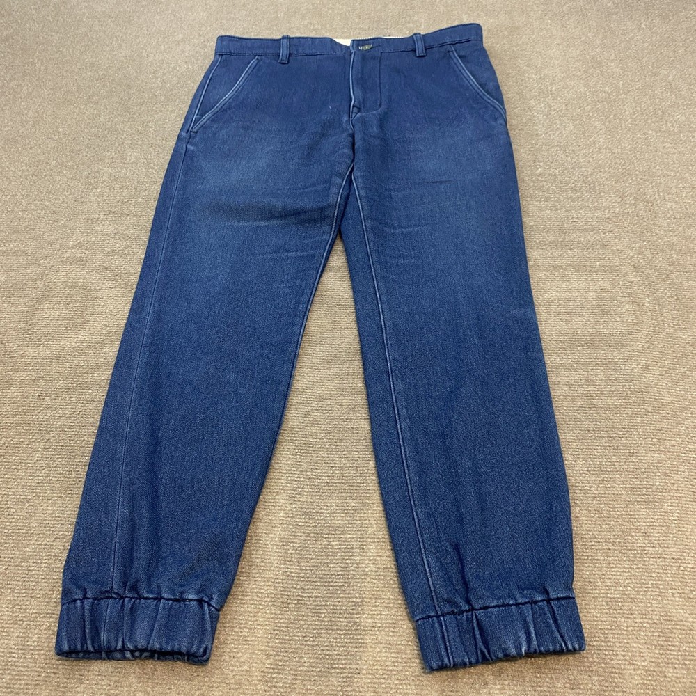 Levis Blue Jogger Jeans Mens 32 Elastic Cuffed Cotton Blend Measures 32x27