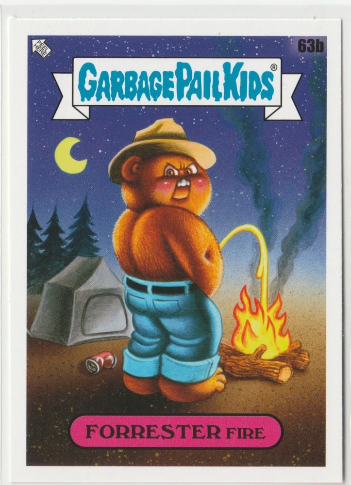 Forrester Fire Garbage Pail Kids GPK 2021 Go On Vacation Series 63b