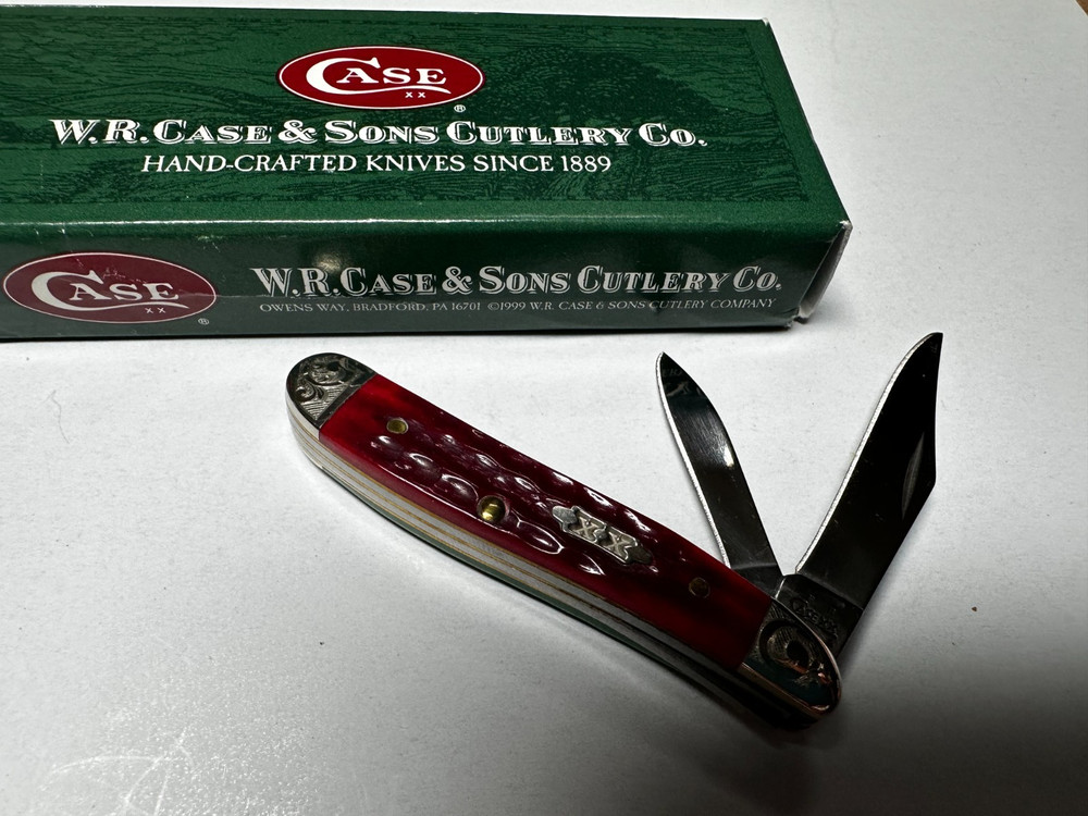 Case Xx Peanut Magicians Knife 6220 Ss Red/Green 2005