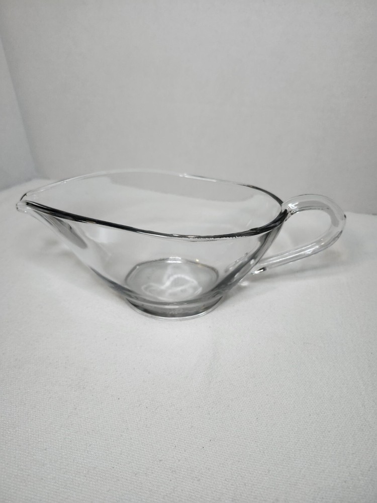Vintage Anchor Hocking Greavy Boat Clear Glass Serving Bowl  