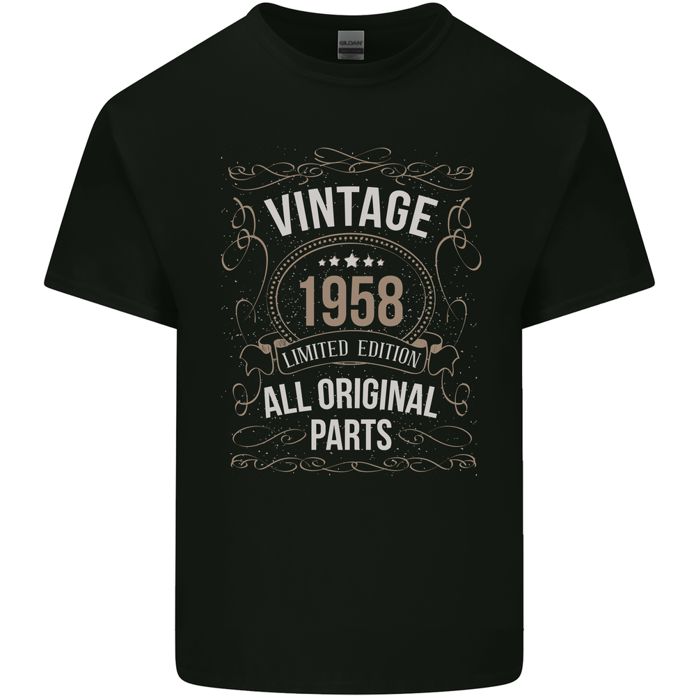 65th Birthday Limited Edition 1958 Mens Cotton T-Shirt Tee Top