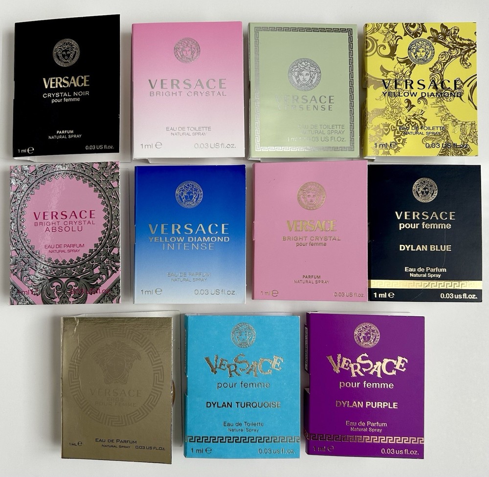 Versace Women's Perfume Sample Set 11pc Mini Fragrance Collection