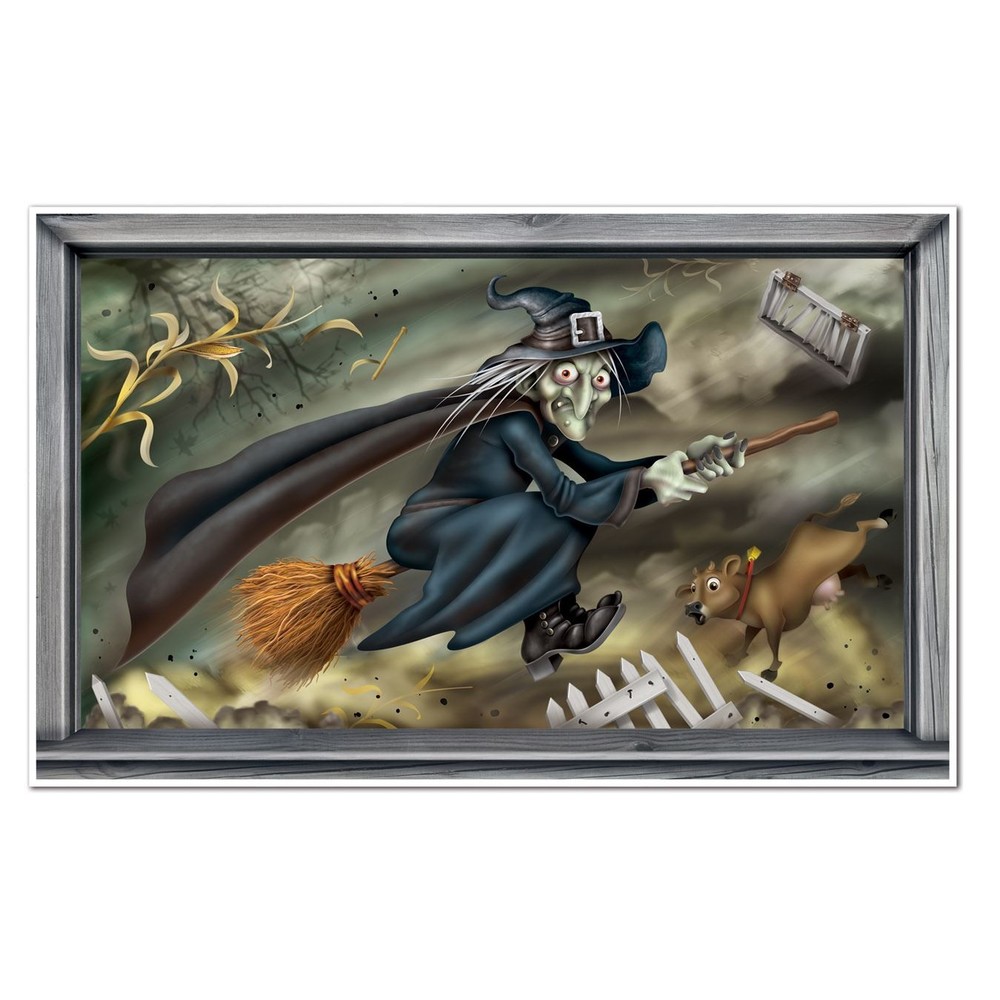 Beistle Flying Witch Halloween Party Decoration - Insta-View Design