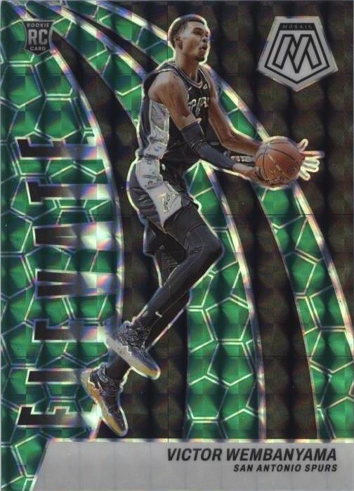 2023-24 Panini Mosaic - Elevate Green Mosaic Prizm #18 Victor Wembanyama (RC)