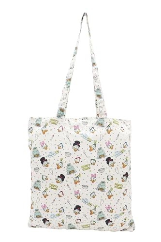 Donald Duck 90th Anniversary Tote Bag with Daisy Scrooge Huey Dewey Louie Disney Japan Exclusive