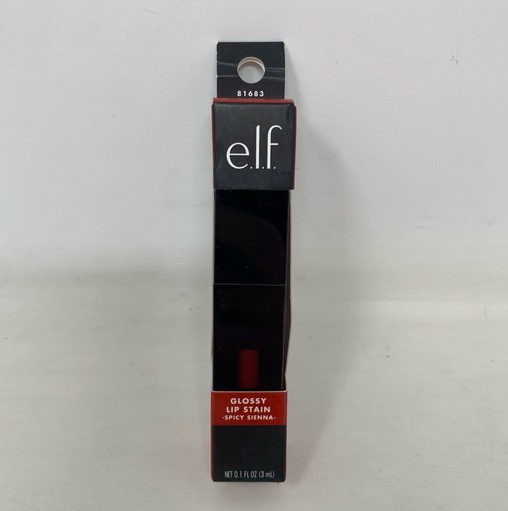 e.l.f. Glossy Lip Stain - Spicy Sienna, 0.1 fl oz 3 mL