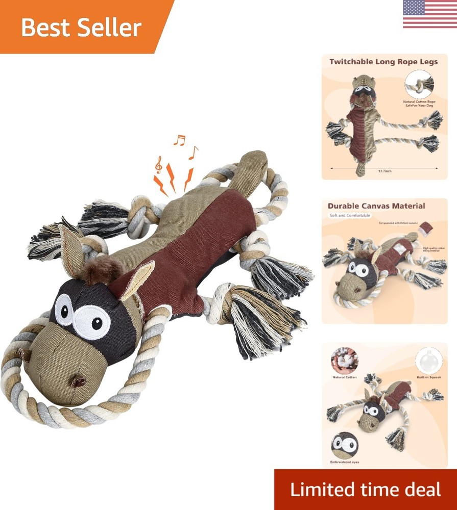 Unique Donkey Design Dog Toy - Relieves Boredom and Promotes Dental Health