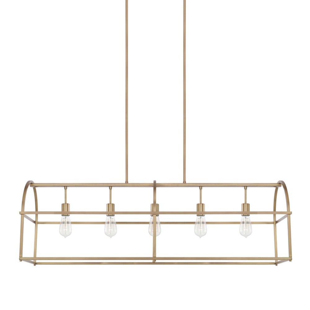 Capital Lighting Homeplace 5-Light Island Chandelier in Aged Brass - 825751AD