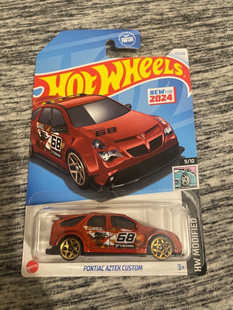 2024 Hot Wheels #111 HW Modified 9/10 PONTIAC AZTEK CUSTOM Dark Red w/Gold 5Y Sp