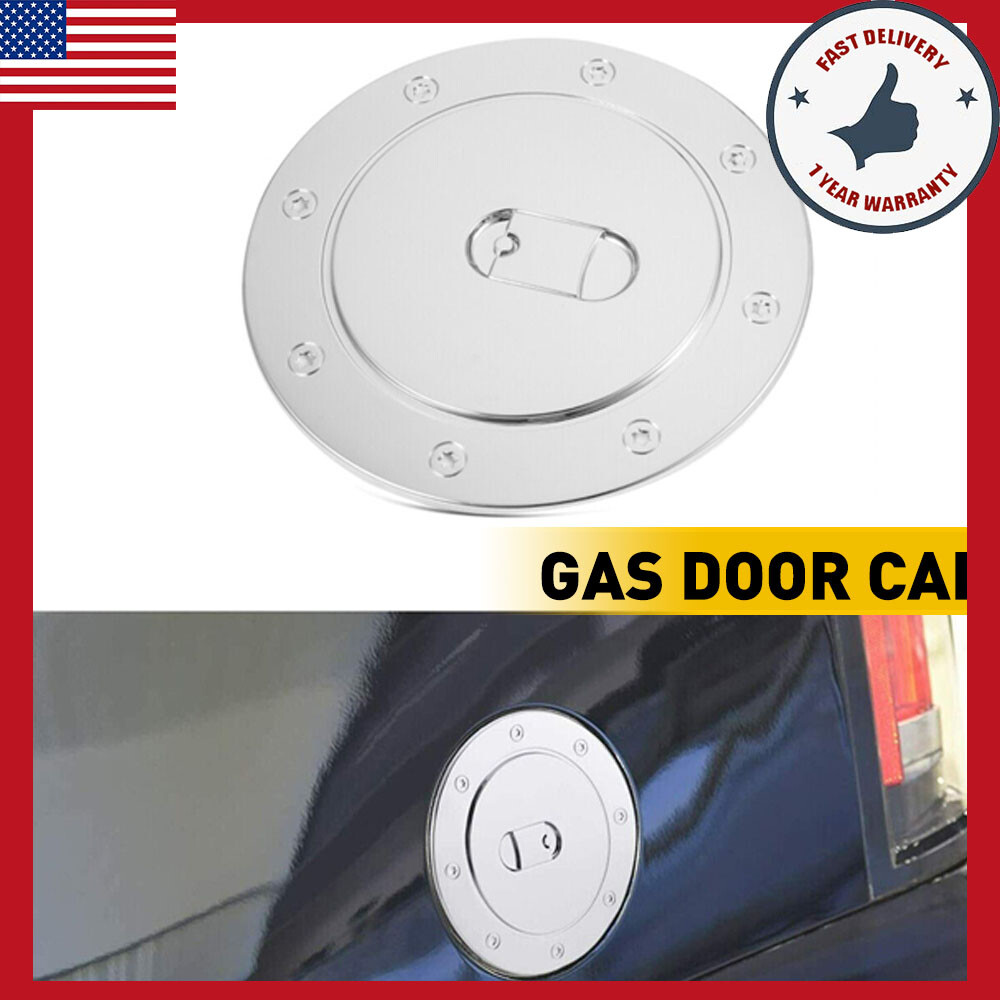 Triple Chrome Fuel Tank Gas Door Cap Cover for SILVERADO CHEVY 99-06 Accessories