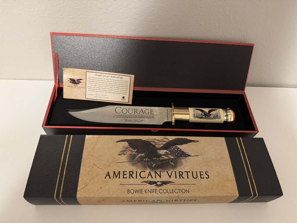 American Virtues Courage Bowie Knife