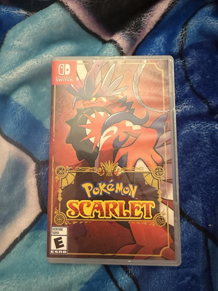 Pokemon Scarlet Nintendo Switch Game + Case American Version