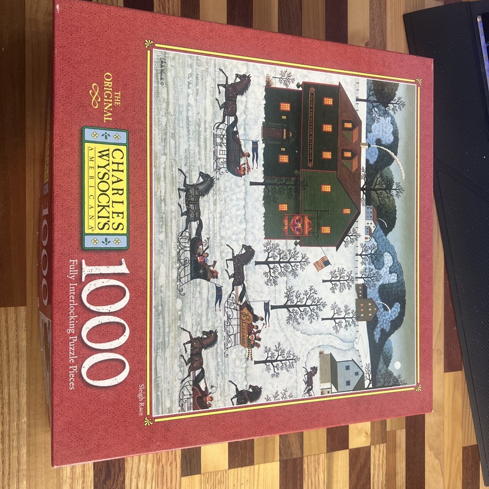 Charles Wysocki Puzzle Sleigh Race
