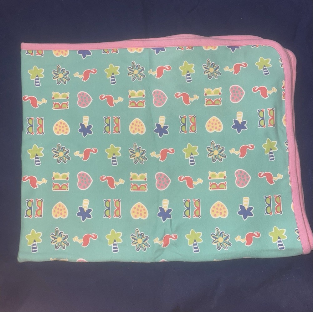 Gymboree Baby Girl New Vintage Rainbow Tag Miami Beach Blanket