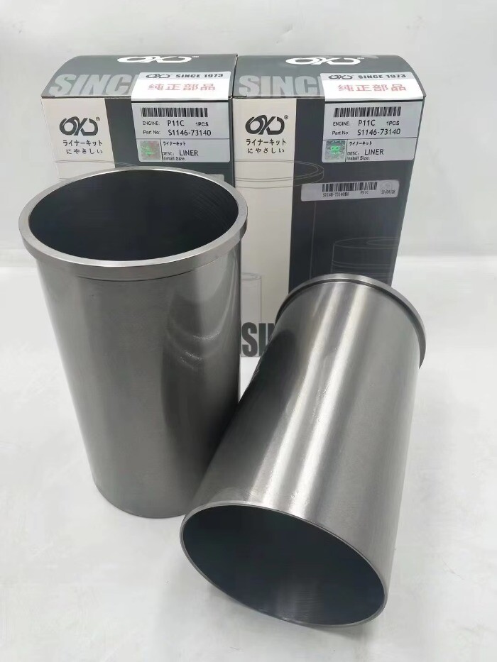 6PCS P11C Engine Cylinder Liner & Piston Kit Compatible with Hino Trucks