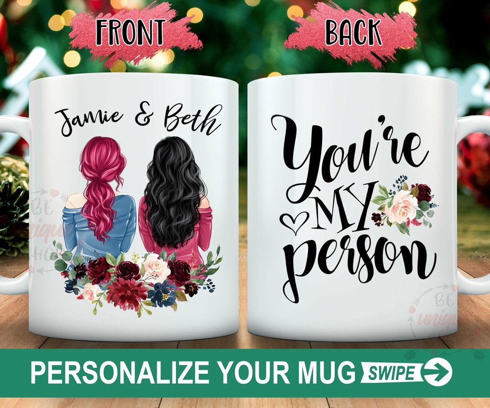 You're My Person Custom Best Friend Gift Mug Best Friends Forever Bff Gift Mug