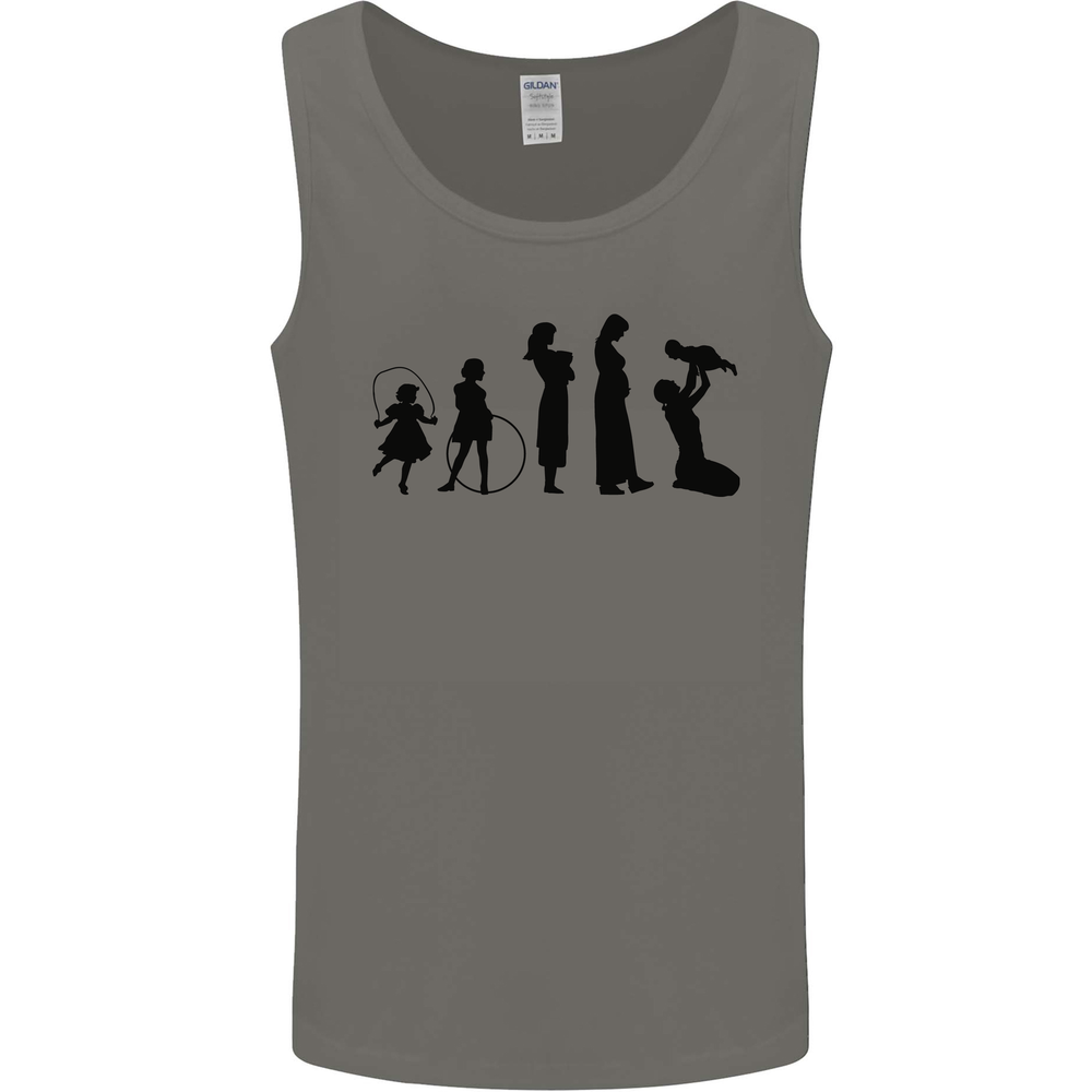 Funny Child to Mother Evolution Mothers Day Mens Vest Tank Top