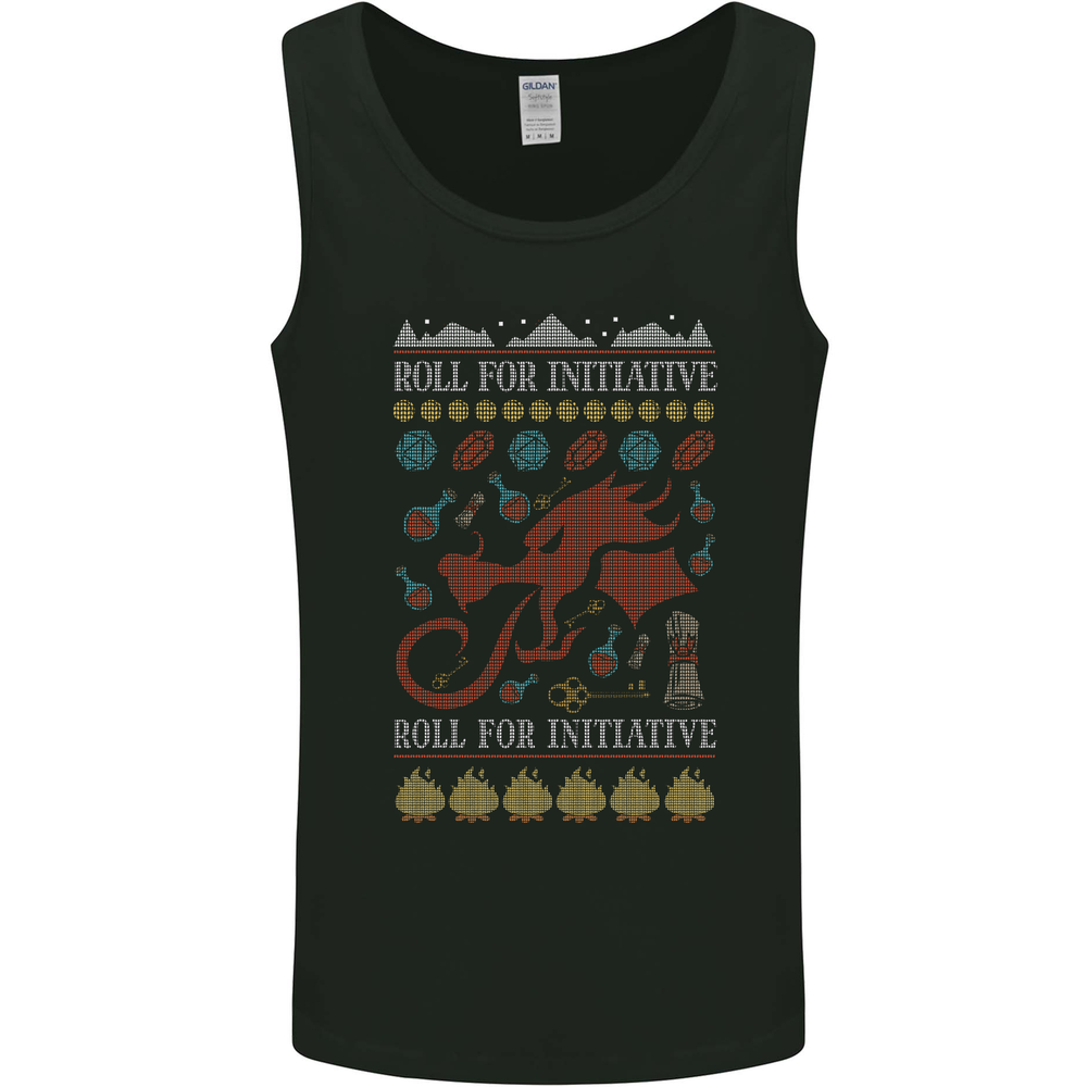 Christmas RPG Dragon Role Play Games Xmas Mens Vest Tank Top