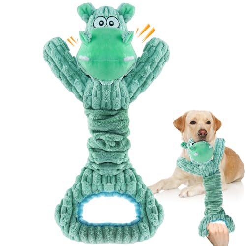 Large Squeaky Dog Toys: Plush Dog Toys with Soft Fabric for Small, Medium, and