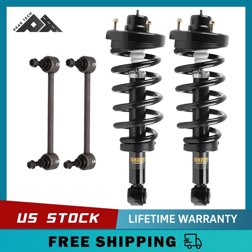 4PCs Rear Struts & Sway Bars for 2007-2017 Lincoln Navigator Ford Expedition