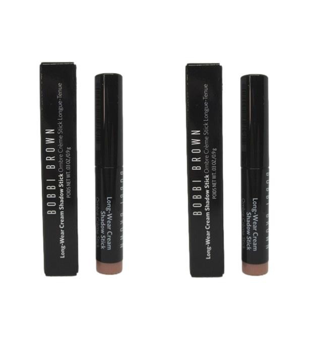 2 X Bobbi Brown Long-Wear Cream Eye Shadow Stick GOLDEN PINK 0.03 Oz EACH