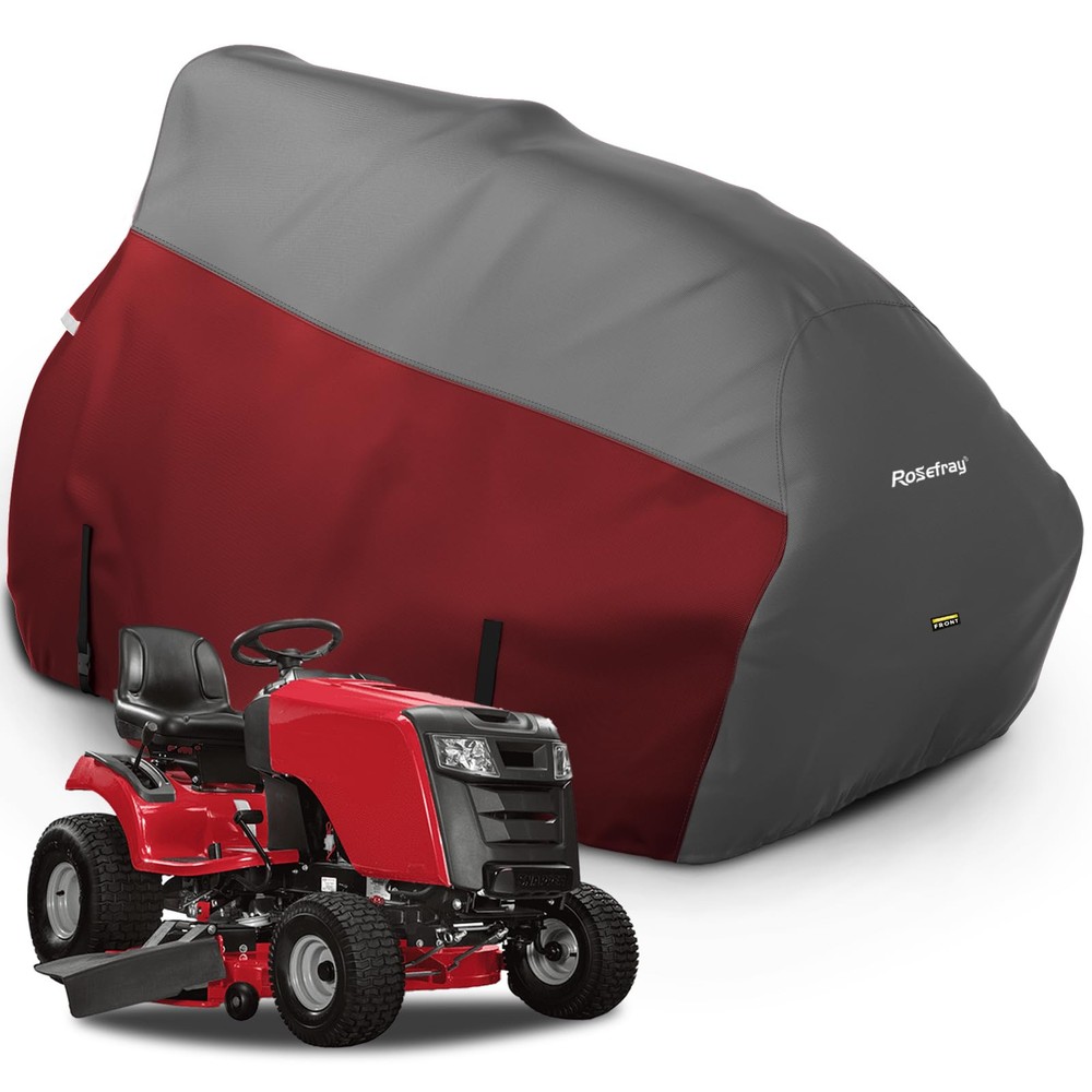 Riding Lawn Mower Cover, Waterproof 420D Marine Grade Fabric Universal Fit fo...