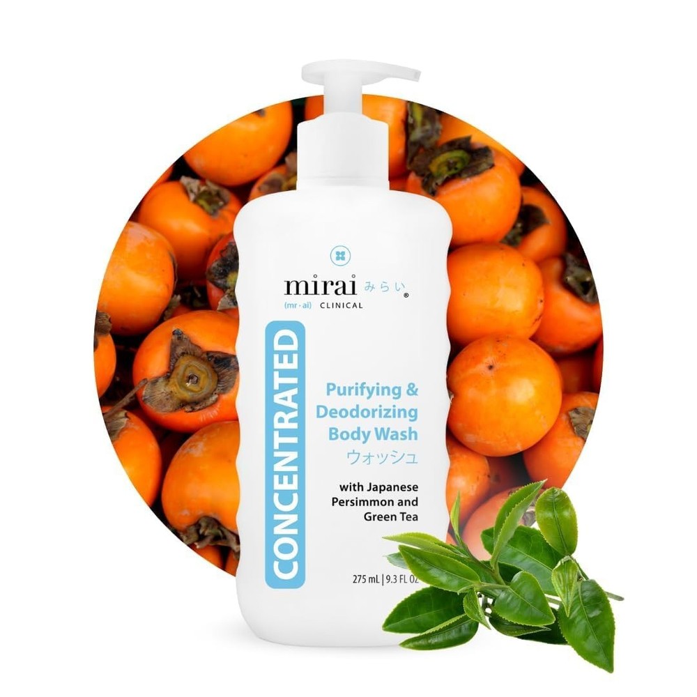 Mirai Clinical Body Wash for Strong Body Odor Renewing Body 9.3oz