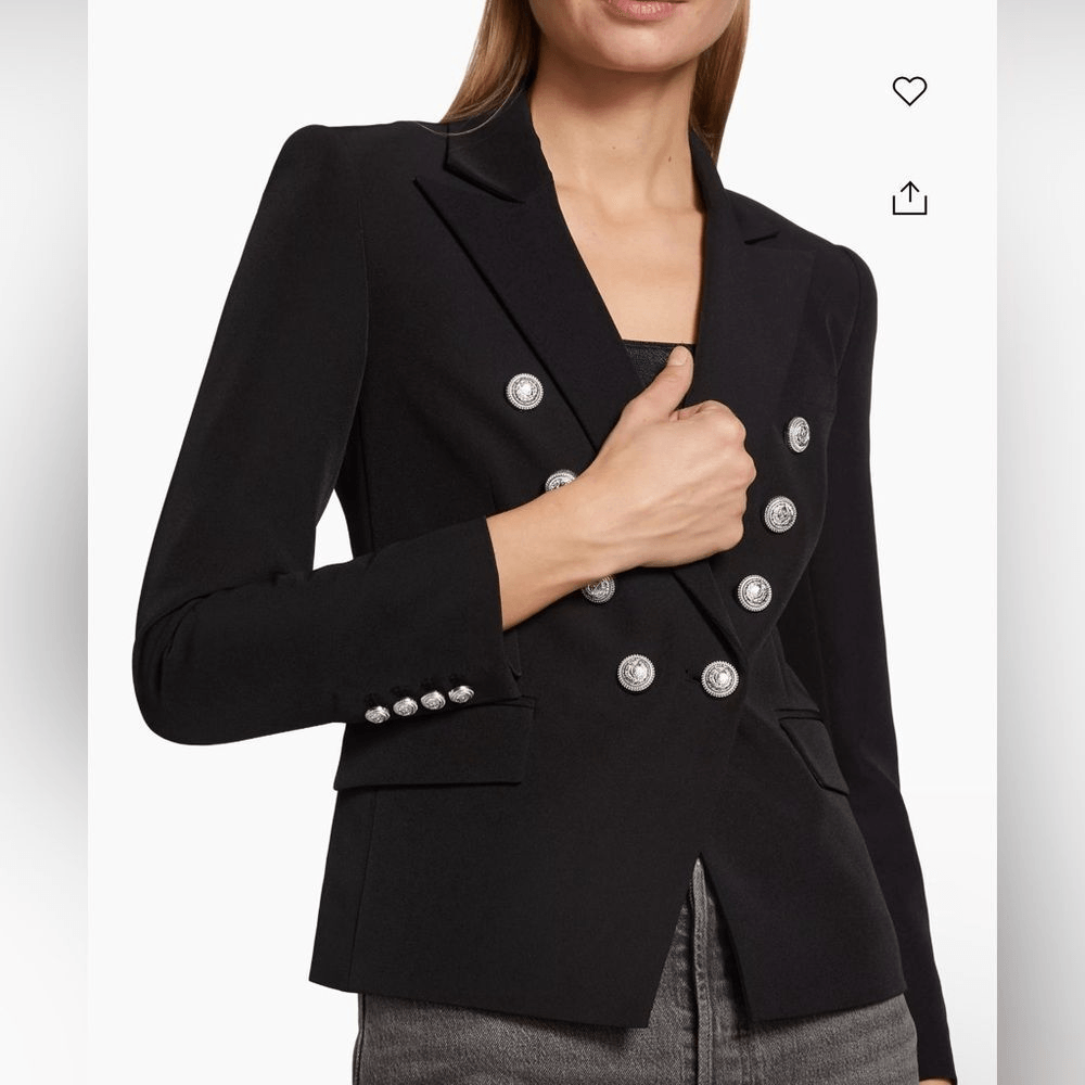 Generation Love Delilah Crepe Blazer Black