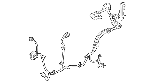 Genuine GM Driver Side Rear Door Wiring Harness Part 84876614