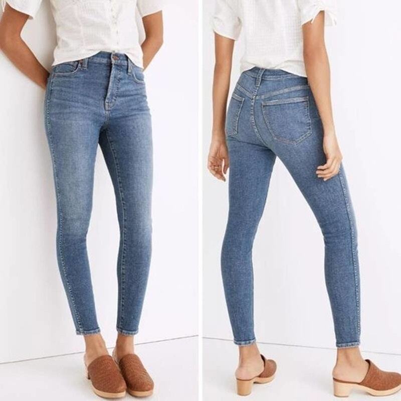 Madewell 10in High-Rise Skinny Crop Jeans Bradfield Wash Size 29