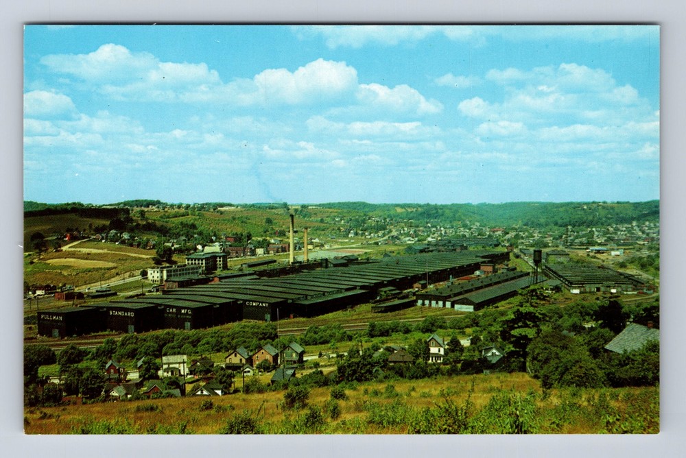 Butler PA-Pennsylvania, Pullman-Standard Manufacturing Company, Vintage Postcard