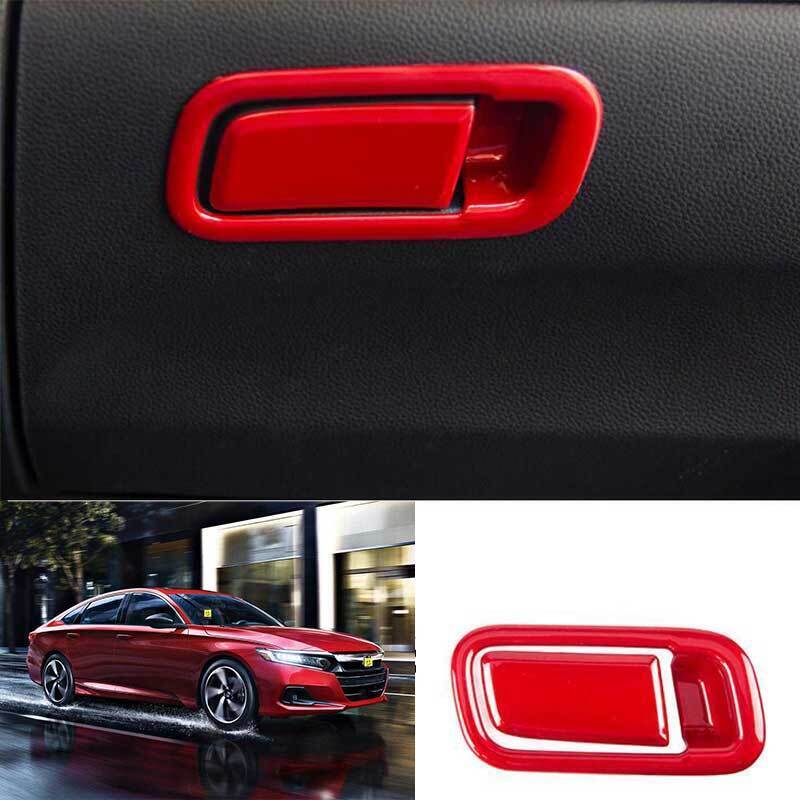 For Honda Accord 10th 2018-2022 Red Co-Pilot Storage Box Handle Bowl Trim 2X