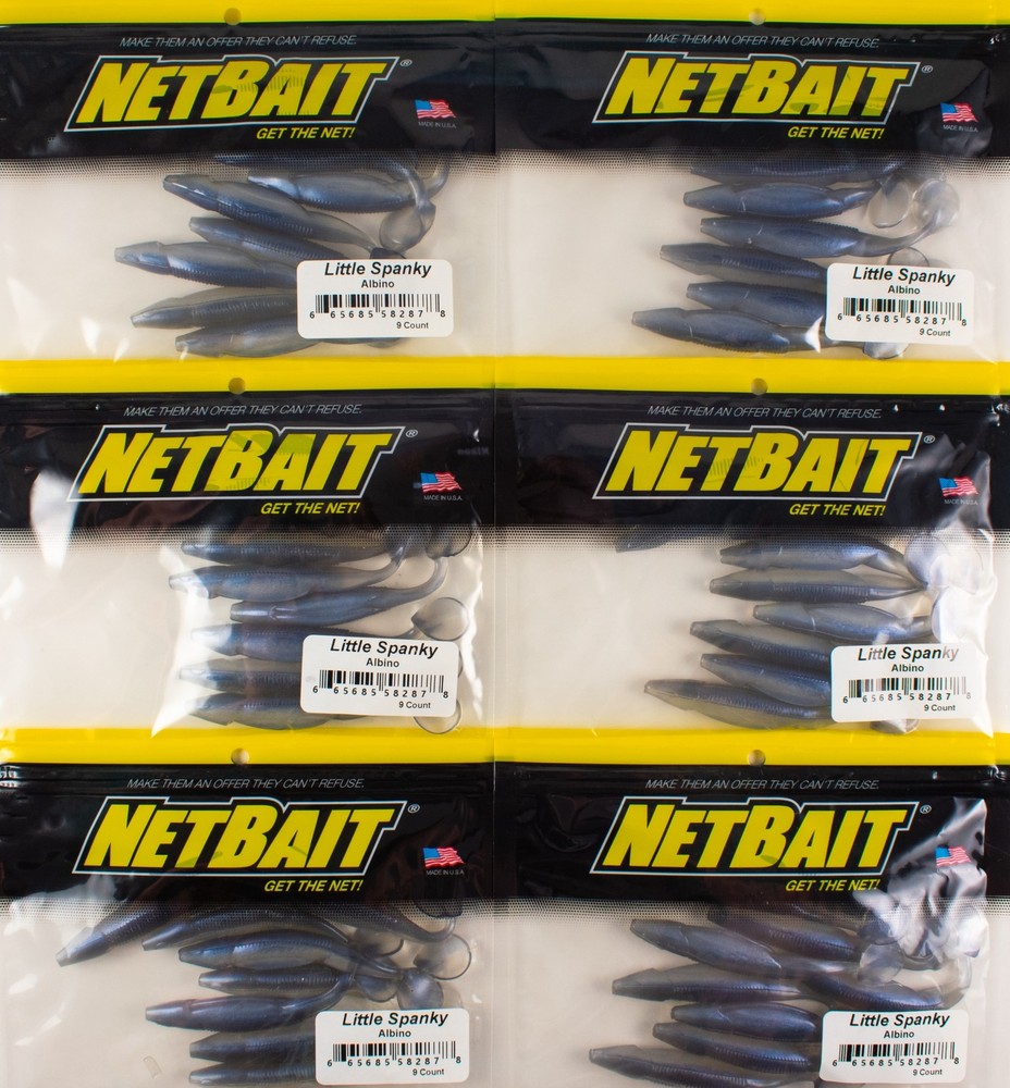 (LOT OF 6) NETBAIT LITTLE SPANKY SWIMBAIT 3.25