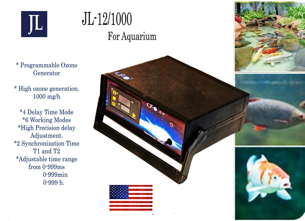 Aquarium Ozone Generator, Machine Fish Tank, Water Purifier. Timer Programmable