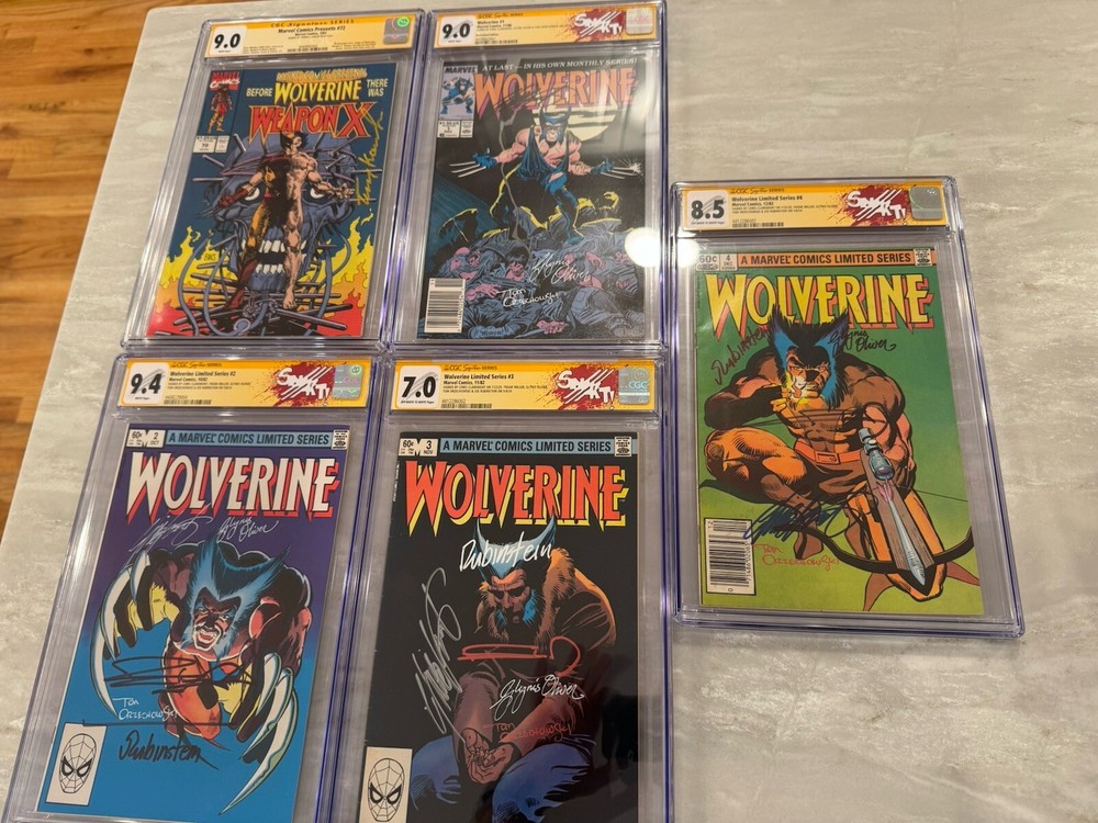Wolverine Key Lot CGC SS Limited Anniversary Signed Custom Label 1st Patch Hot Deal