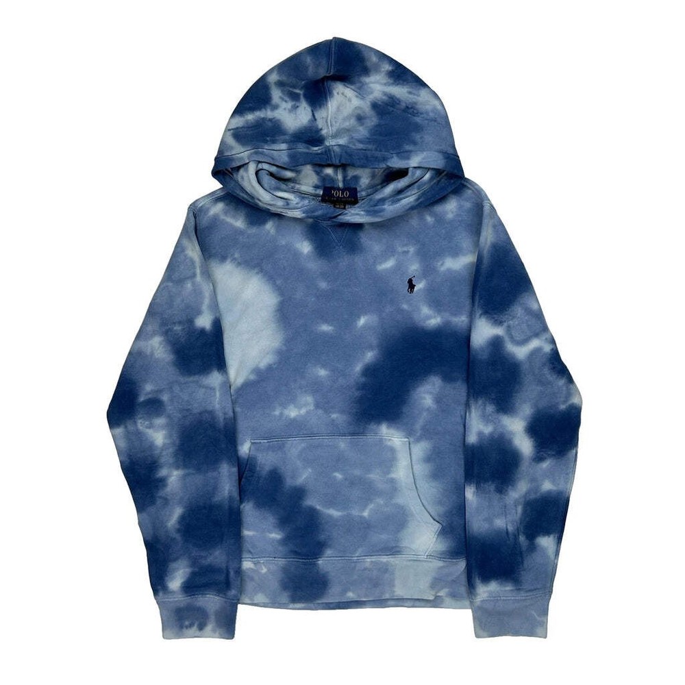 Age 14 Polo By Ralph Lauren Tie-Dye Hoodie - XL Blue Cotton