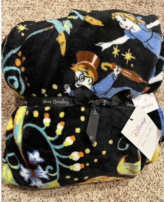 Vera Bradley Disney 100 Classics On The Green Plush Blanket Throw Sealed NWT